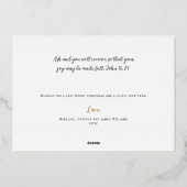 Elegant Joy aan de Wereld Grote Kerstmis Kaart (Achterkant)