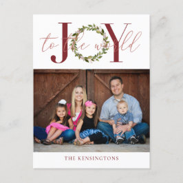 Elegant Joy aan de Wereldkerstfeestdag Foto Feestdagenkaart