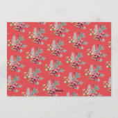 Elegant Joy | Cherry Border Greenery Foliage Foto Feestdagenkaart (Achterkant)