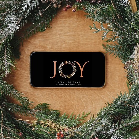 Elegant Joy Christmas Corporate Feestdagen Kaart