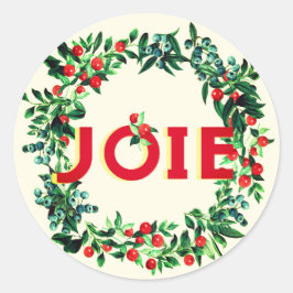 Elegant Joy JOIE Berry Wreath Ronde Sticker