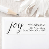 Elegant Joy Return-adres Etiket (Insitu)