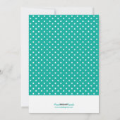 Elegant Joyeux Noel Holiday Fotokaart / Aqua Feestdagenkaart (Achterkant)