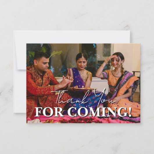 Elegant Joyful Family Photo Diwali Thank You Bedankkaart (Voorkant)