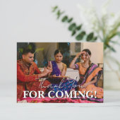 Elegant Joyful Family Photo Diwali Thank You Bedankkaart (Staand voorkant)