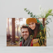 Elegant Joyful Gold Foil Folie Feestdagenkaart (Staand Voorkant)