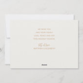 Elegant JOYFUL Multi-Photo Kerstmis Feestdagenkaart (Achterkant)