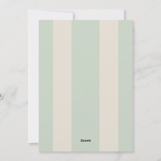 Elegant Joyful Stripe Happy Family Photo Christmas Feestdagenkaart (Achterkant)