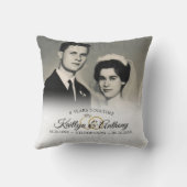 Elegant Jubileum 2 Fotokalligrafie Kussen (Achterkant)