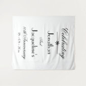 Elegant jubileum achterdoek voor bruiloft tapestry wandkleed (Voorkant (horizontaal))