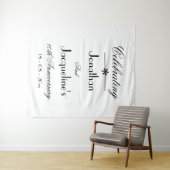 Elegant jubileum achterdoek voor bruiloft tapestry wandkleed (In Situ (horizontaal))