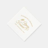 Elegant Jubileum harst jaren in het buitenland Servet (Hoek)