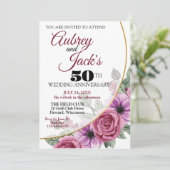 Elegant Jubileum Invitation Kaart (Staand voorkant)