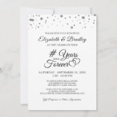 Elegant Jubileum # JAREN IN FOREVÉ Foto Kaart (Achterkant)