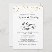 Elegant Jubileum # JAREN IN FOREVÉ Foto Kaart (Achterkant)