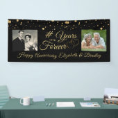 Elegant Jubileum JAREN IN FOREVER 2 Foto's Spandoek (Beurs)