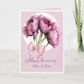 Elegant! Jubileum mama en papa Wenskaart Kaart (Voorkant)