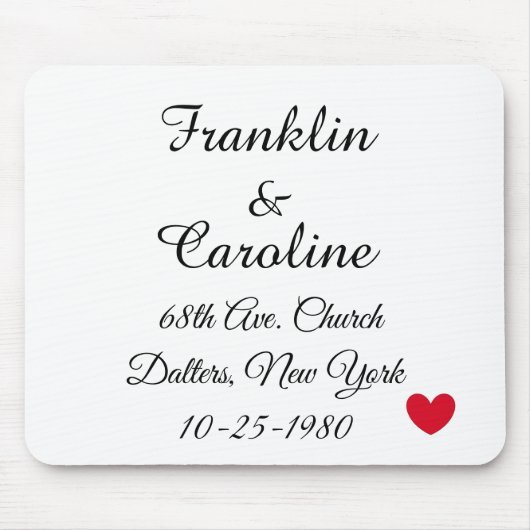 Elegant Jubileum Muismat (Voorkant)