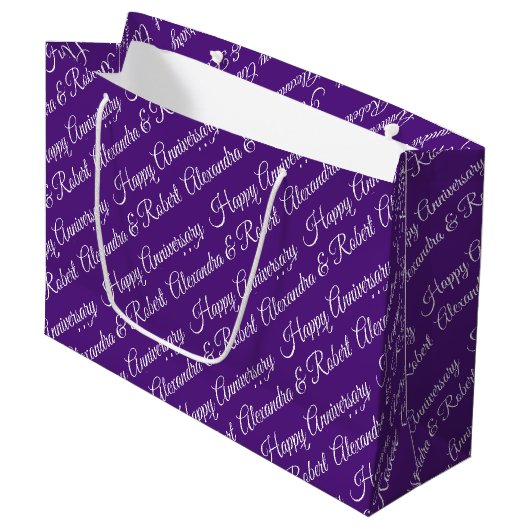 Elegant Jubileum op maat Groot Cadeauzakje (Voorkant Gekanteld)