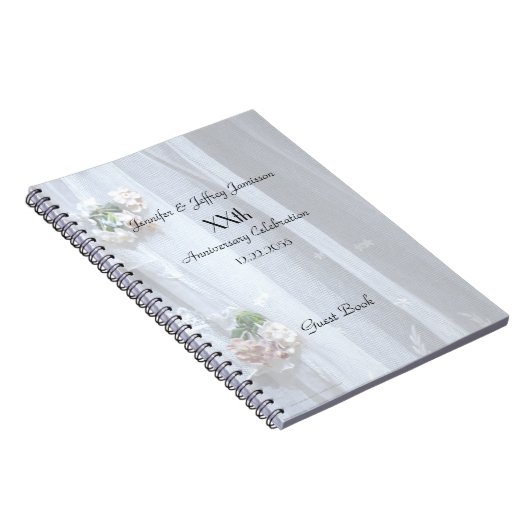 Elegant Jubileum Party Guest Book,  kant Notitieboek (Rechterzijde)