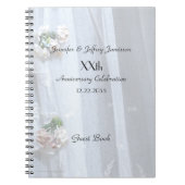 Elegant Jubileum Party Guest Book,  kant Notitieboek (Voorkant)