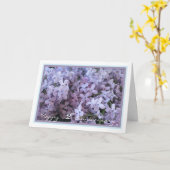 Elegant Jubileum van het tweede huwelijk met Paars Kaart (Gele Bloem)