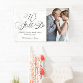 Elegant Jubileum Vow Renewal Foto Spandoek (Insitu)