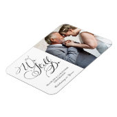 Elegant Jubileum Vow Renewal Fotouitnodiging Magneet (Linkerzijde)