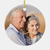 Elegant Jubileum Vow Renewal Keramisch Ornament (Achterkant)