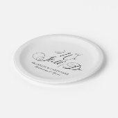 Elegant Jubileum Vow Renewal Papieren Bordje (Gekanteld)