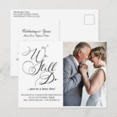 Elegant Jubileum Vow Renewal Uitstel Briefkaart (Voorkant / Achterkant)