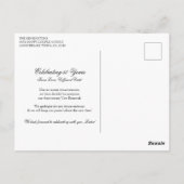 Elegant Jubileum Vow Renewal Uitstel Briefkaart (Achterkant)