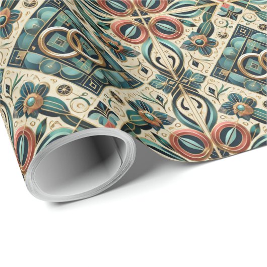 Elegant juweel getinte verlovingsring met ineenges cadeaupapier (Rol Hoek)