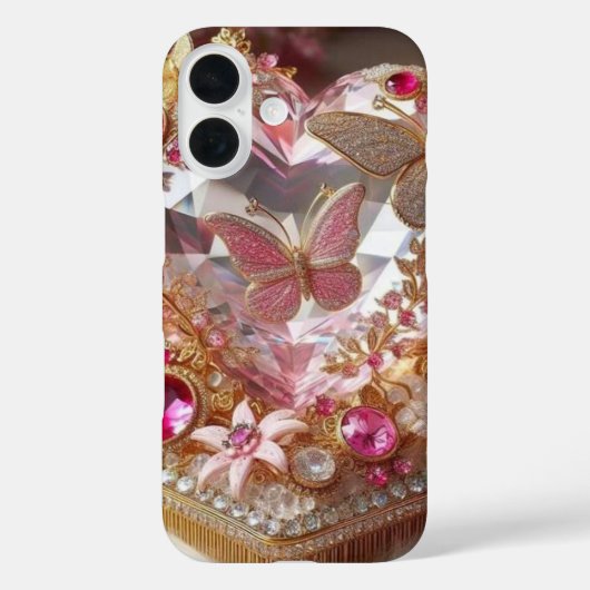 Elegant juweel vlinder met Rozen Design" Case-Mate iPhone Case (Achterkant)