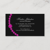 Elegant juwelen en kralen visitekaartje (Achterkant)