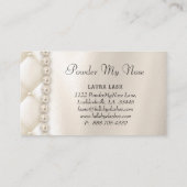 Elegant juwelen Mode Roos Roze parels Visitekaartje (Achterkant)