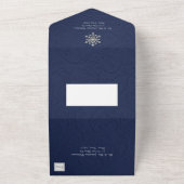 Elegant juwelen snowflake 2 alles in één uitnodigi all in one uitnodiging (Buitenkant)