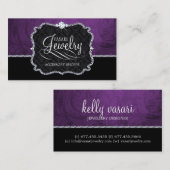 Elegant juwelen-visitekaartje visitekaartje (Voorkant / Achterkant)