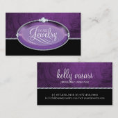 Elegant juwelen-visitekaartje visitekaartje (Voorkant / Achterkant)