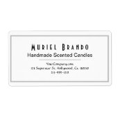 Elegant kaarle Company V3 Return Address Label (Voorkant)