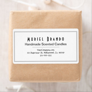 Elegant kaarle Company V3 Return Address Label