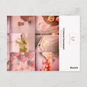 Elegant kaars Visitekaartje | 4saisons.evenement Briefkaart (Achterkant)