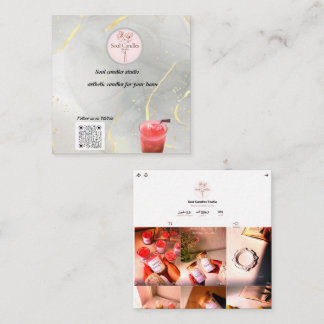 Elegant kaars Visitekaartje | Soul Candles Studio