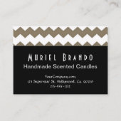 Elegant kaarsenbedrijf visitekaartje (Voorkant)