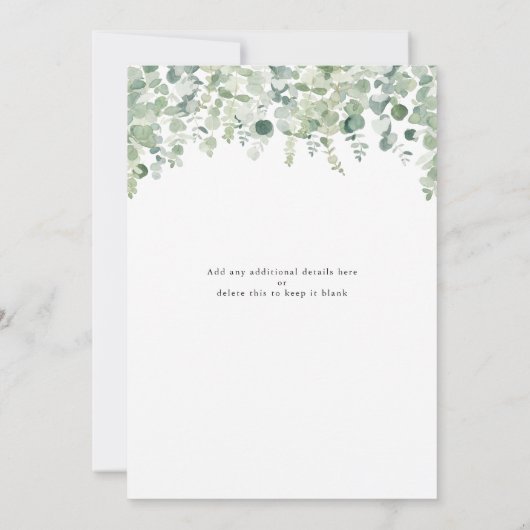 Elegant Kaart (Achterkant)