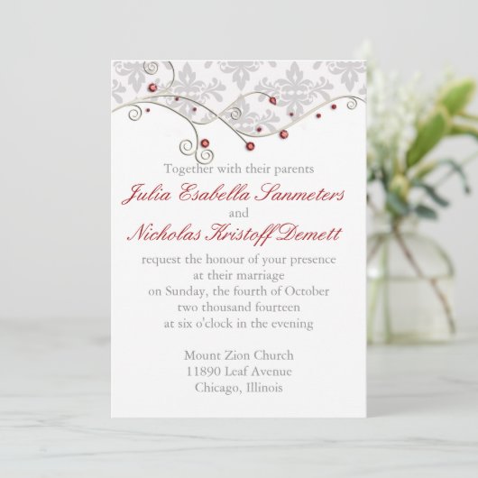 Elegant Kaart (Staand voorkant)