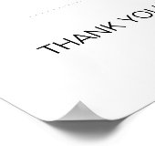 Elegant Kaart Drop Box Kaart Table Sign Poster (Hoek)