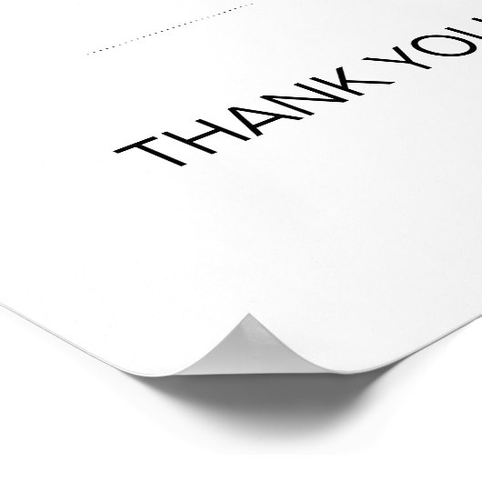 Elegant Kaart Drop Box Kaart Table Sign Poster (Hoek)