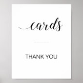 Elegant Kaart Drop Box Kaart Table Sign Poster (Voorkant)