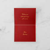 Elegant Kaart kerstnoot (Binnen)